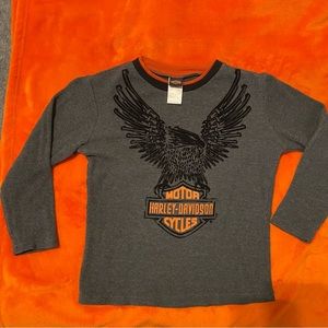 Sz 7 (youth) Harley Davidson thermal LS shirt